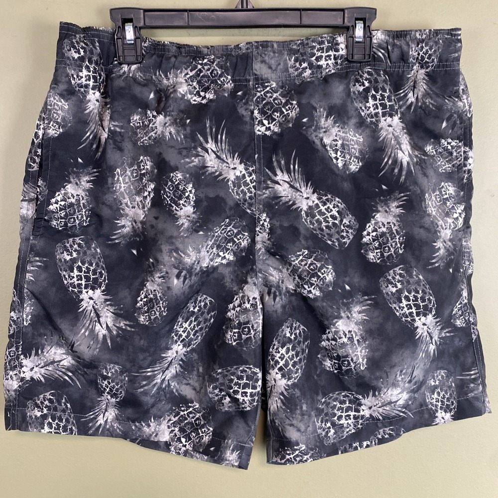 Laguna Originals Pineapple Print Swim Shorts Men's Mesh Lined L Trunks Swim Suit